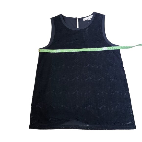 NWT Loft Velvet Lace/Cutout Dressy Sleeveless Top Size XS - Picture 6 of 11